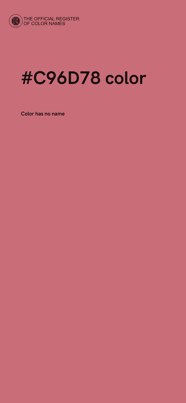 #C96D78 color image