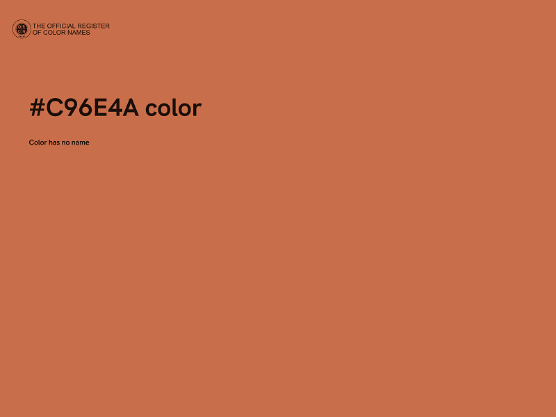 #C96E4A color image