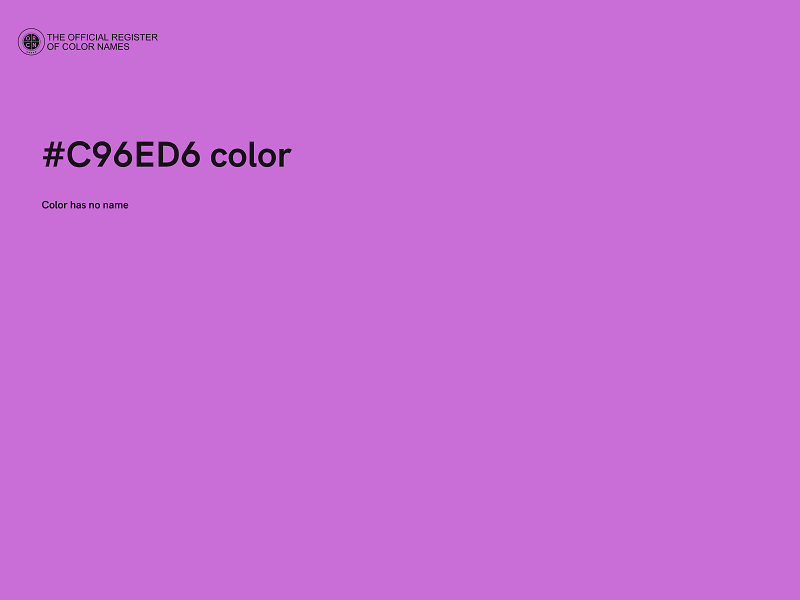 #C96ED6 color image