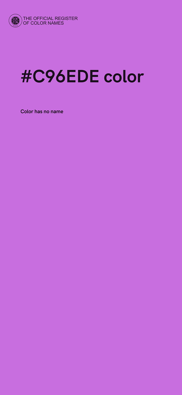 #C96EDE color image