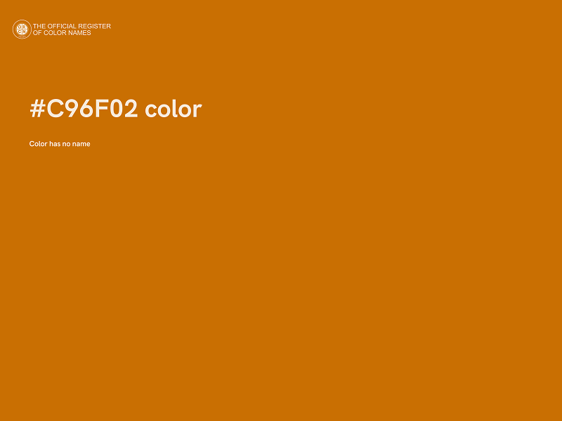 #C96F02 color image