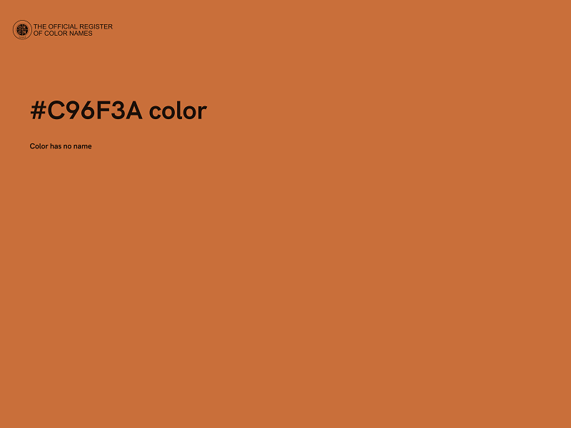 #C96F3A color image