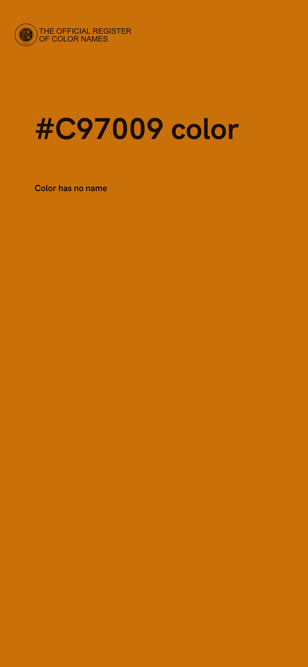 #C97009 color image