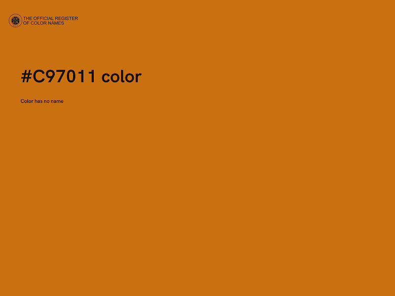 #C97011 color image