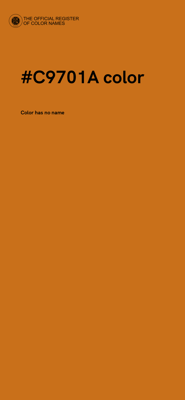 #C9701A color image