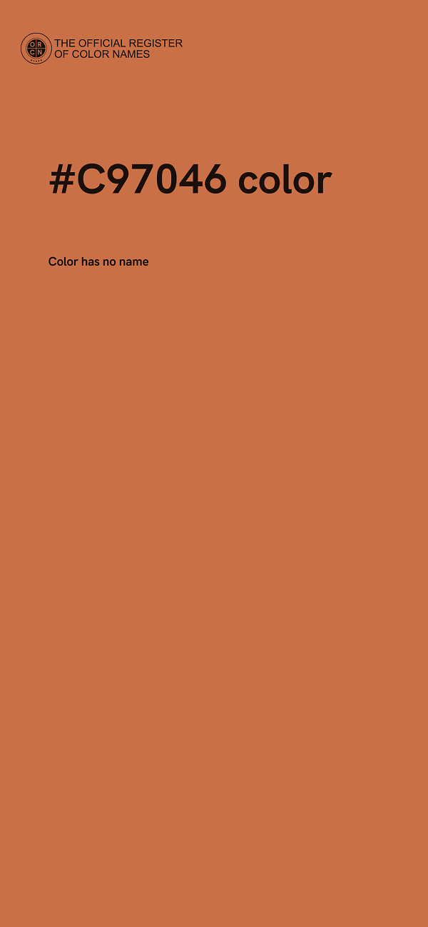 #C97046 color image