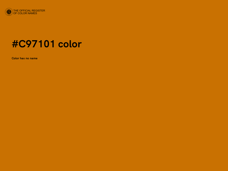 #C97101 color image