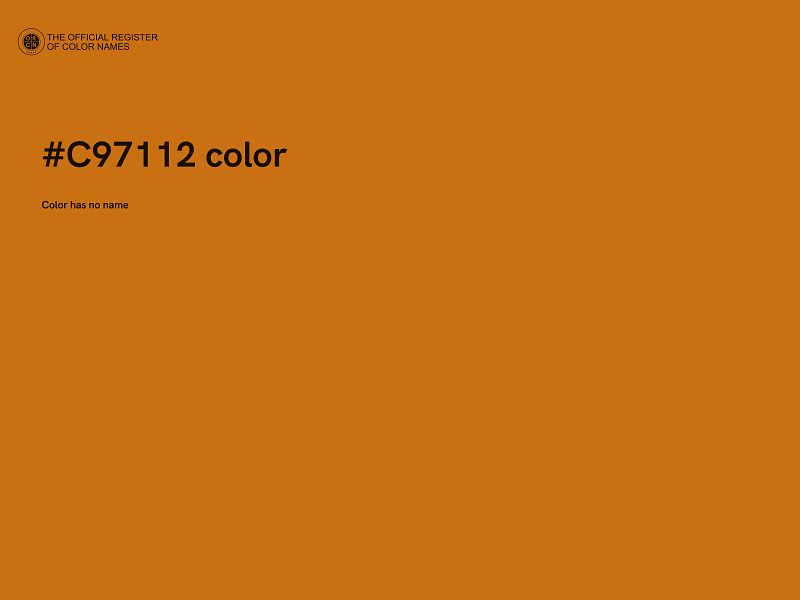 #C97112 color image