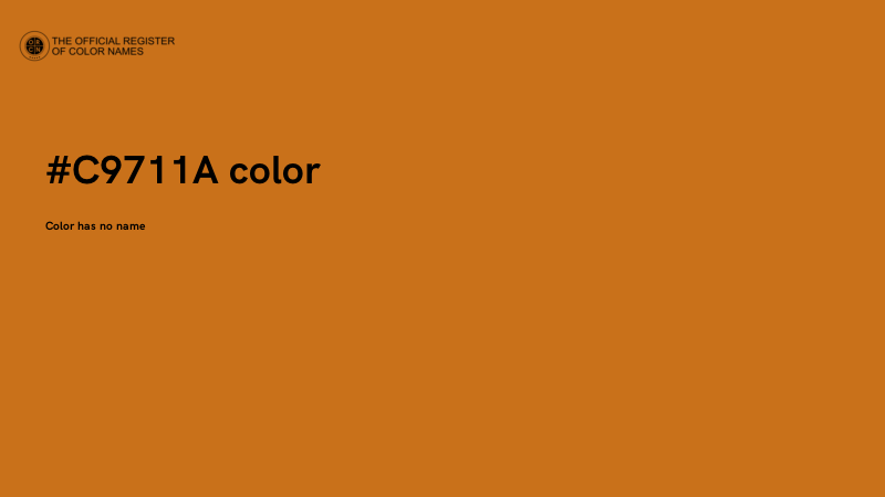 #C9711A color image