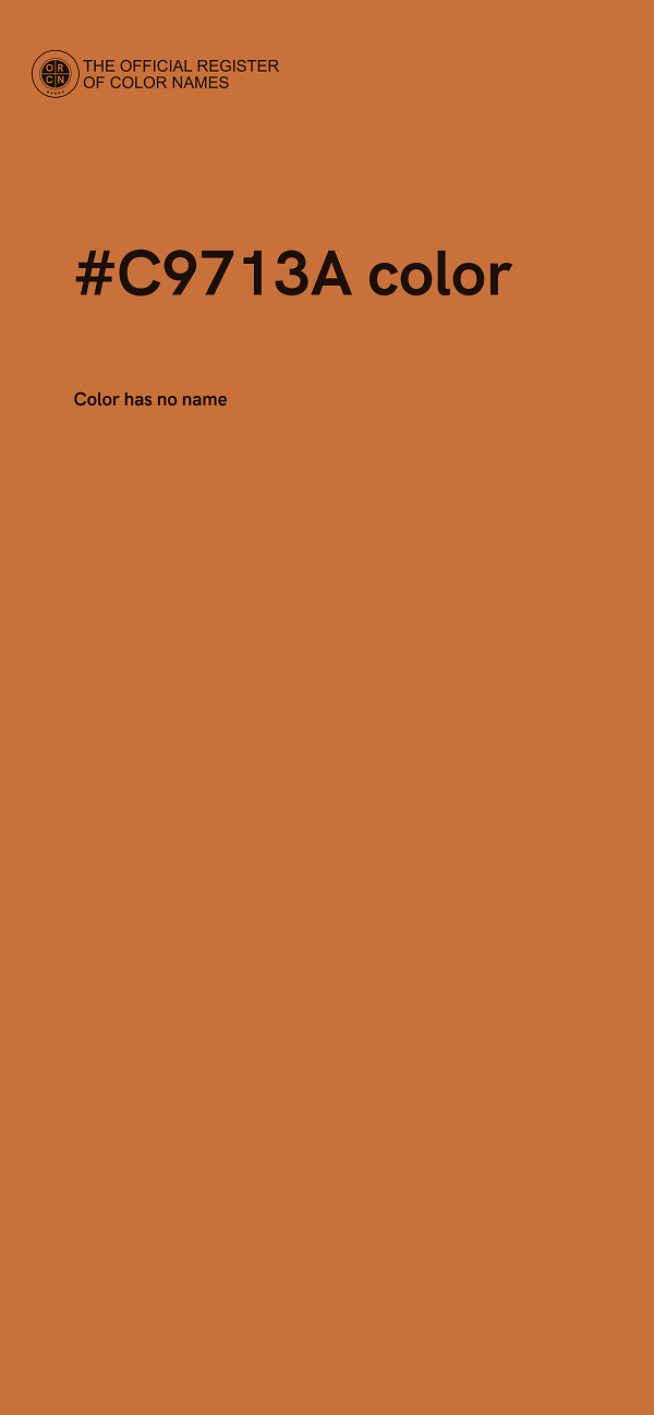 #C9713A color image