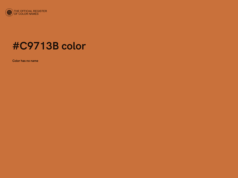 #C9713B color image