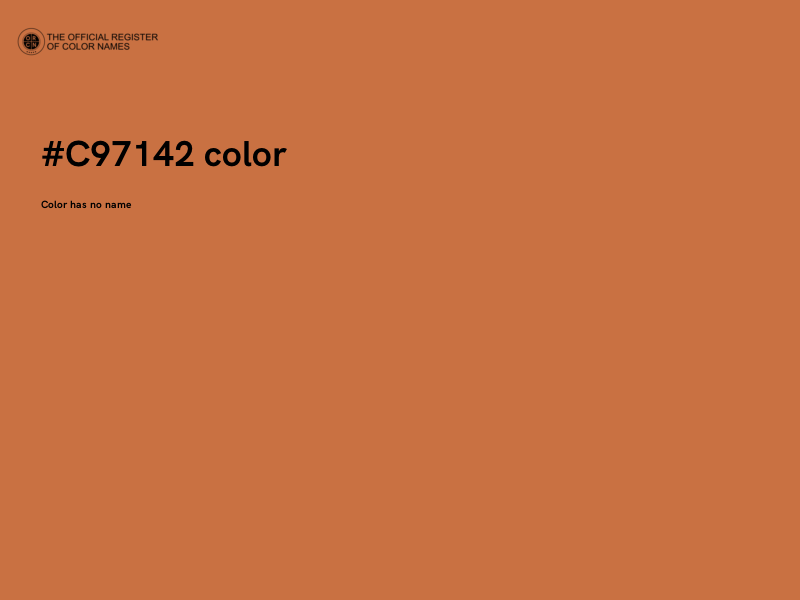 #C97142 color image