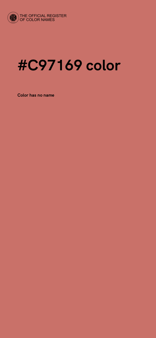 #C97169 color image