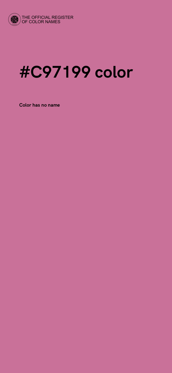 #C97199 color image