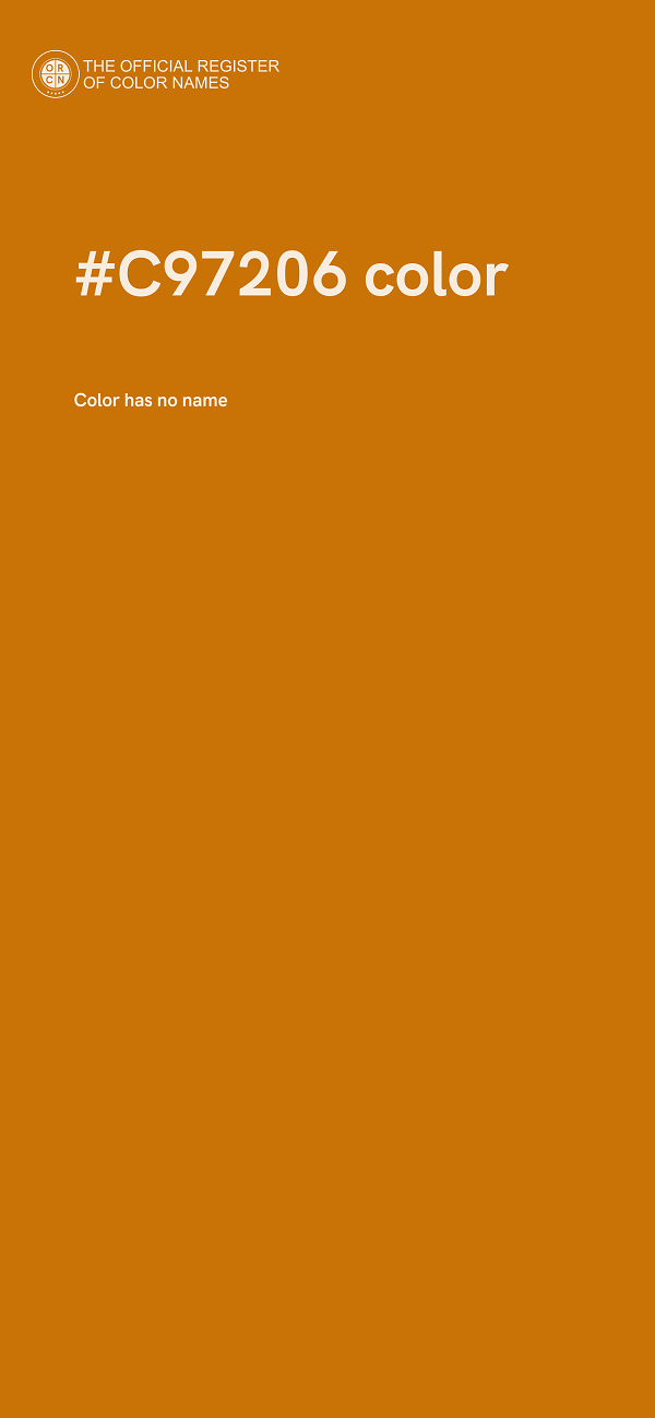 #C97206 color image