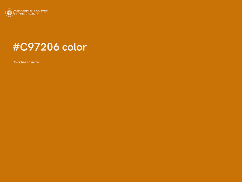 #C97206 color image