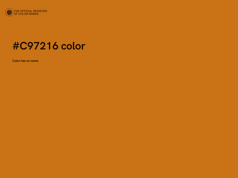 #C97216 color image