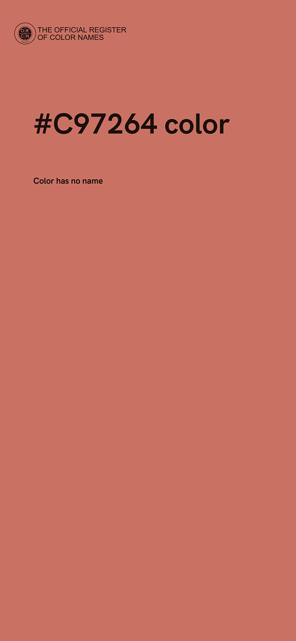 #C97264 color image