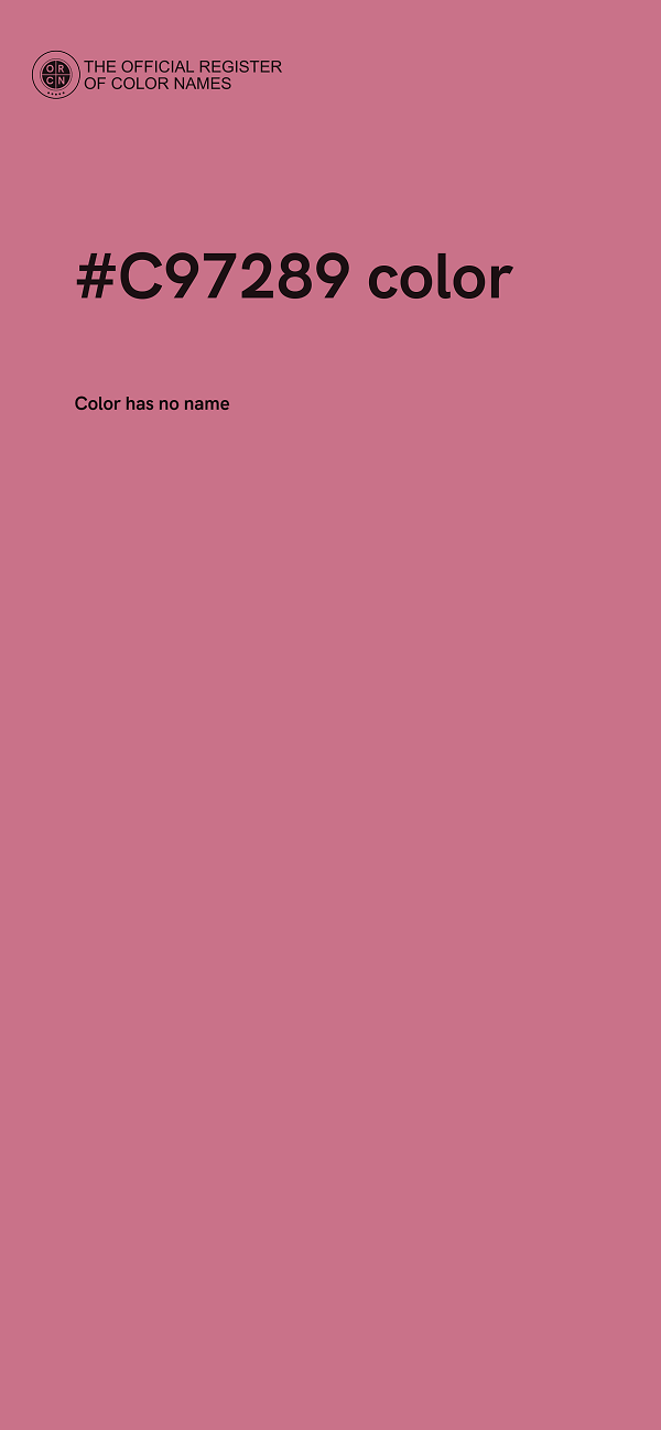 #C97289 color image