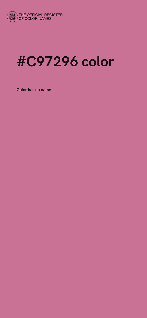 #C97296 color image
