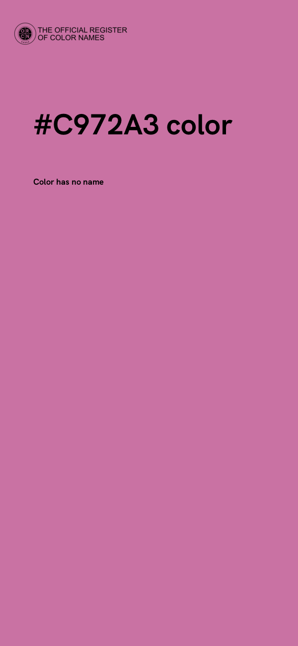 #C972A3 color image