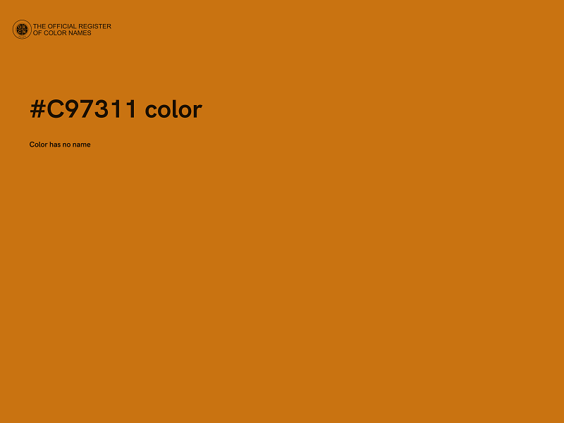 #C97311 color image