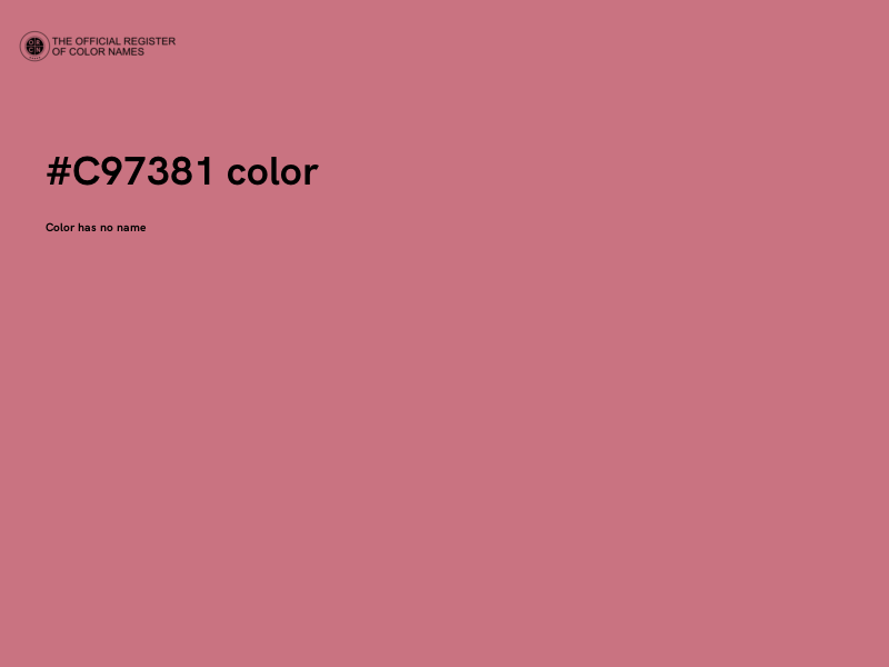 #C97381 color image