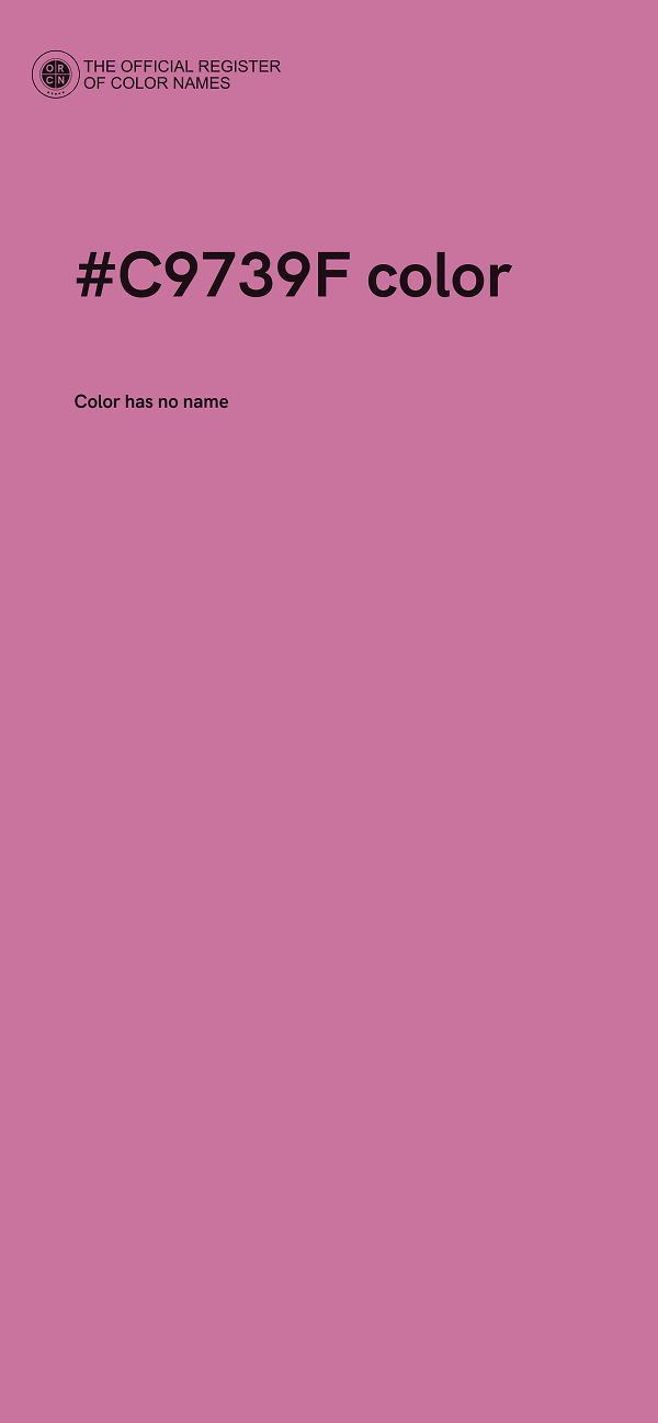 #C9739F color image