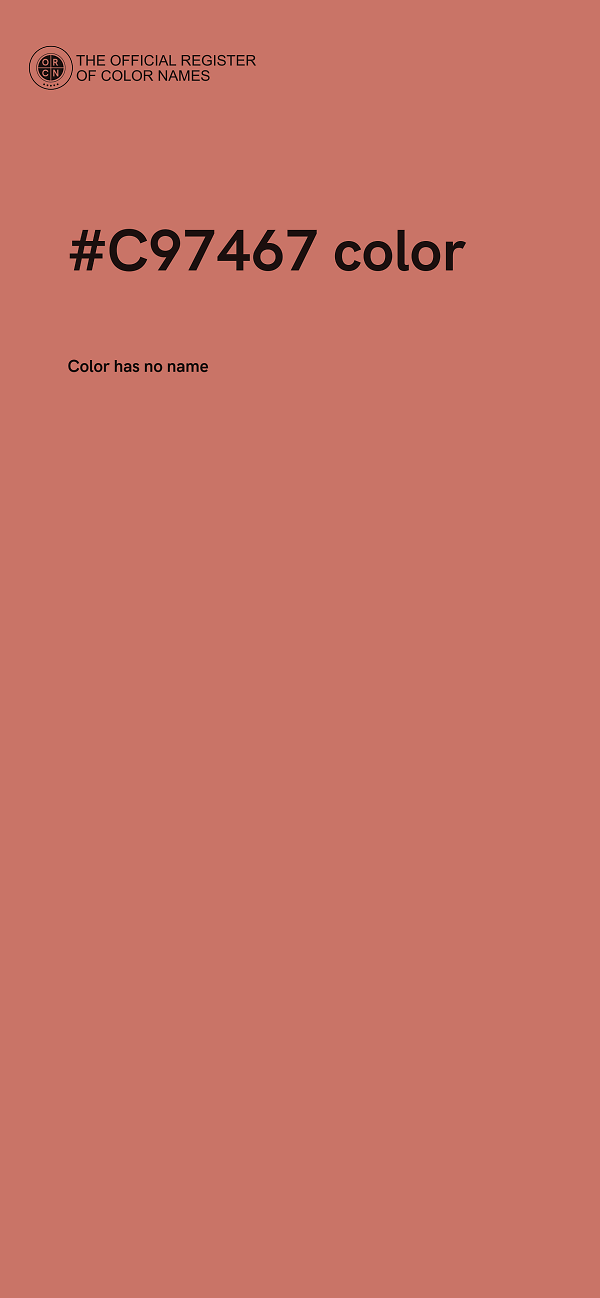 #C97467 color image