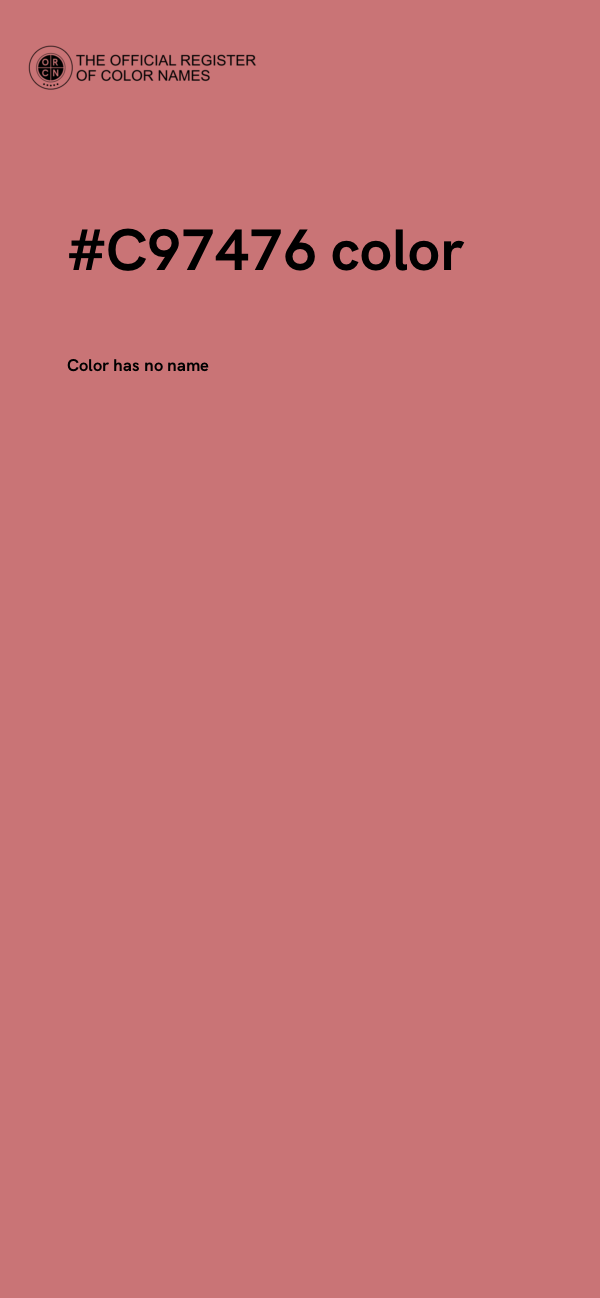 #C97476 color image
