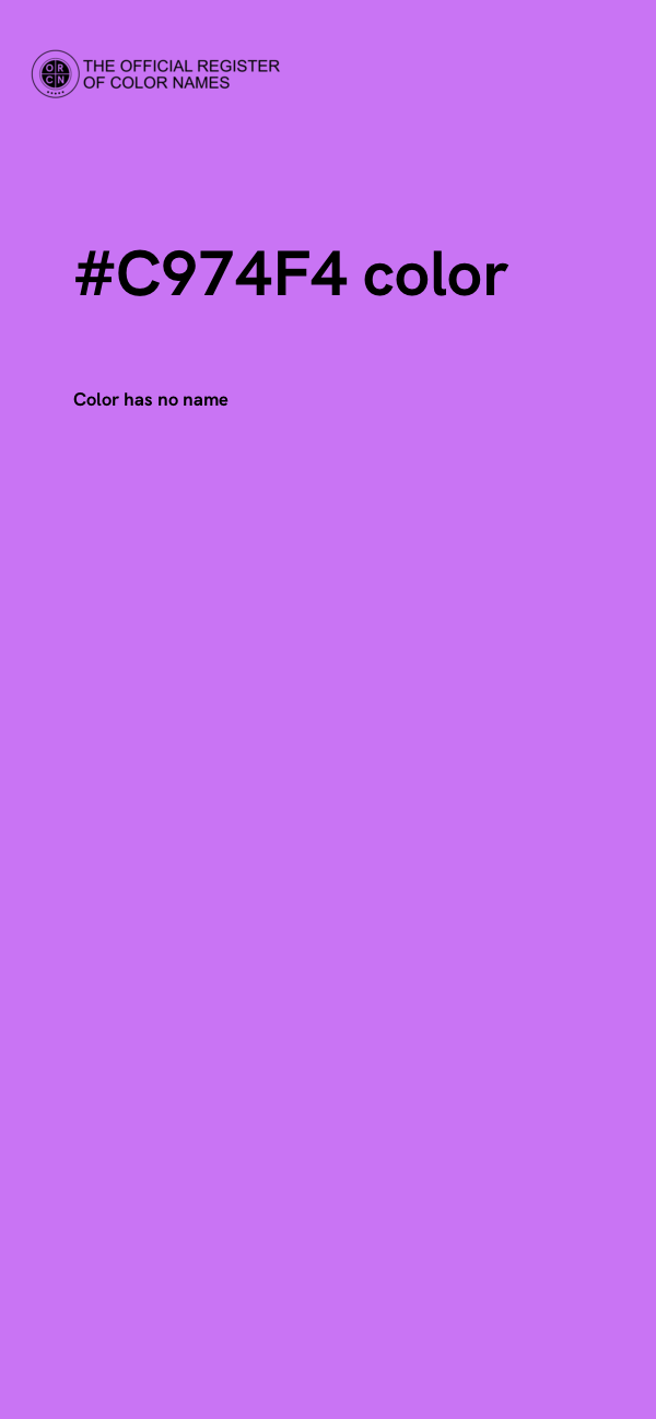 #C974F4 color image