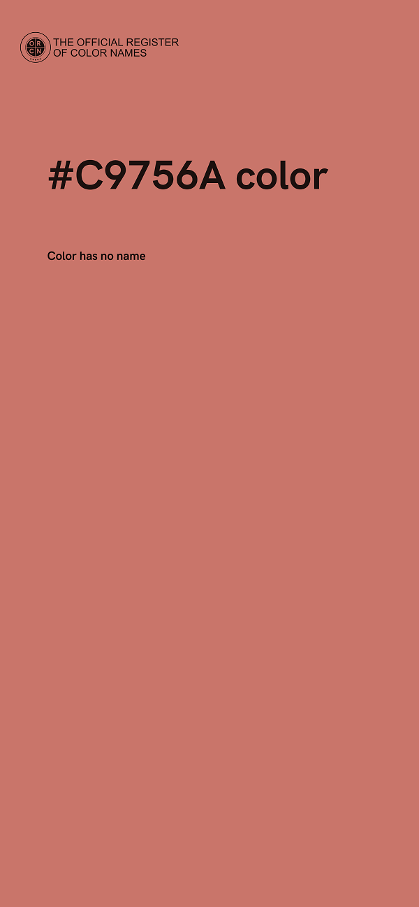 #C9756A color image