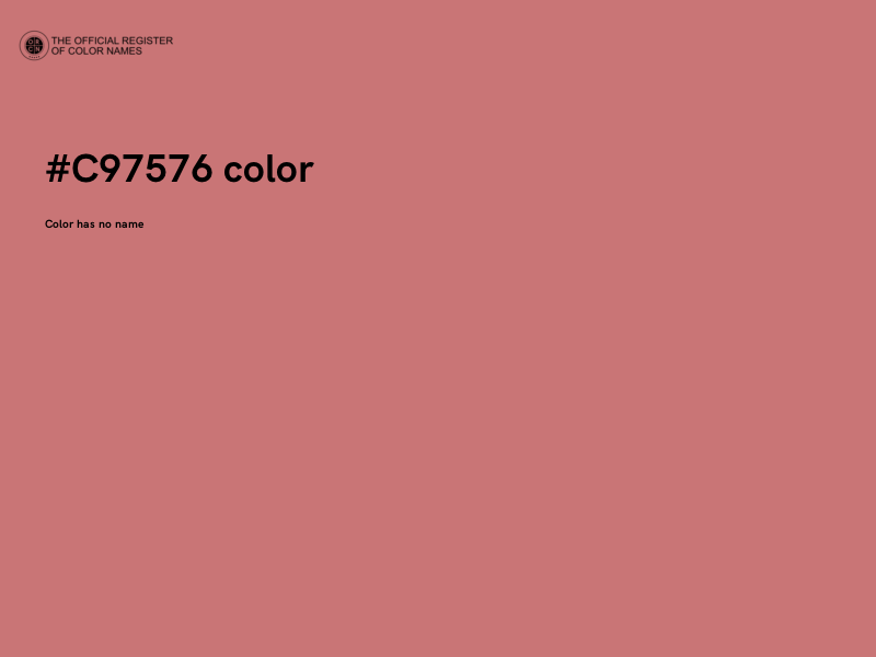 #C97576 color image