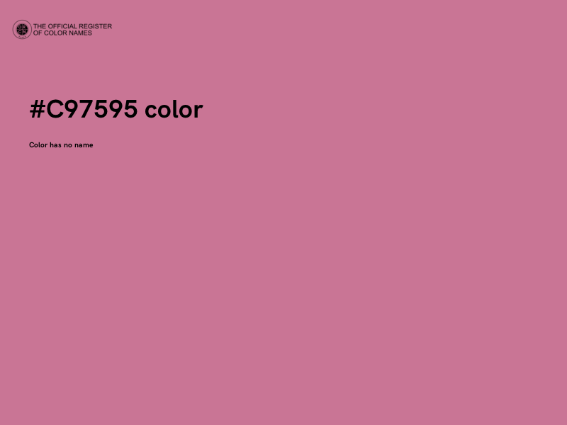 #C97595 color image