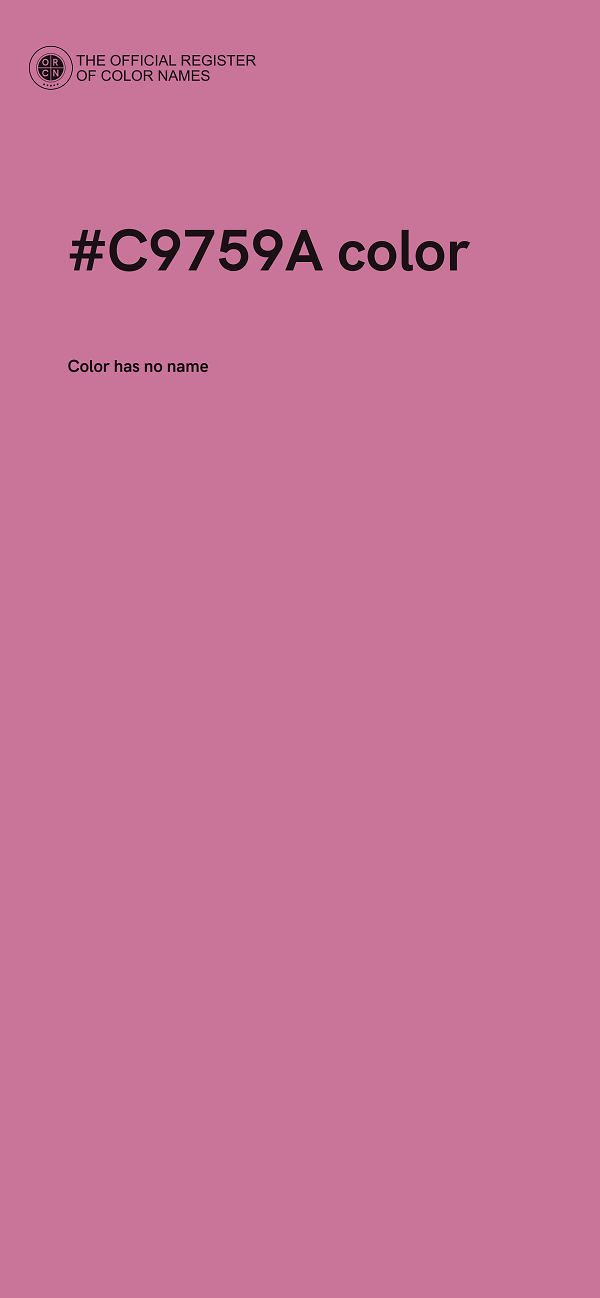 #C9759A color image