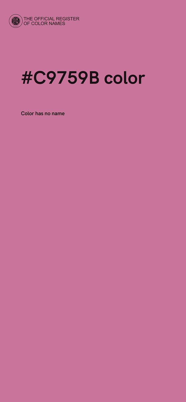 #C9759B color image