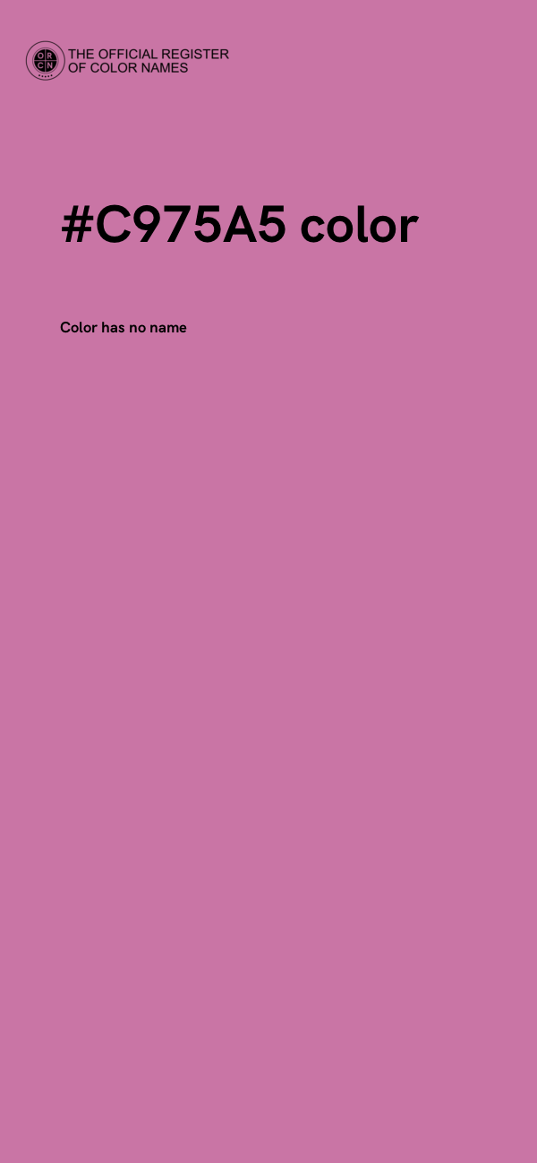 #C975A5 color image