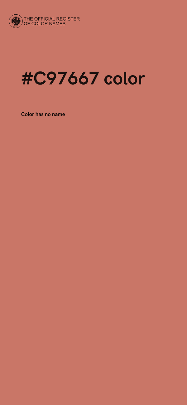 #C97667 color image