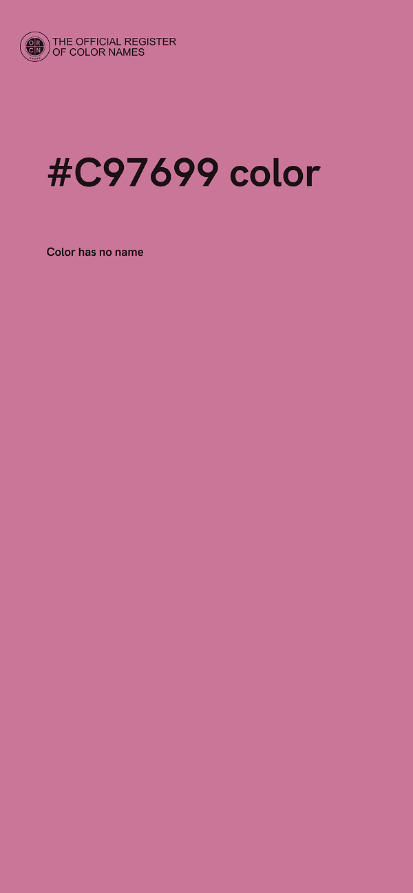 #C97699 color image
