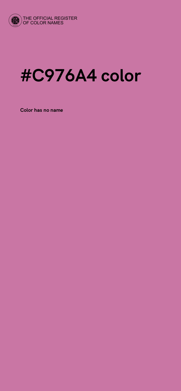 #C976A4 color image