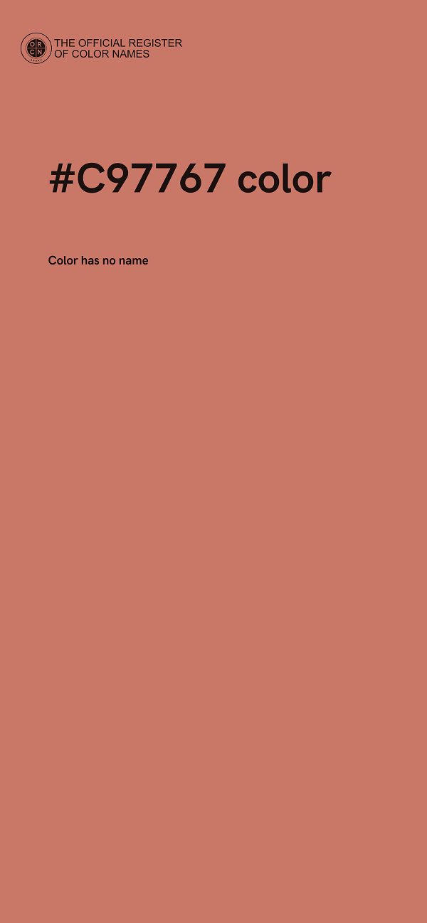 #C97767 color image