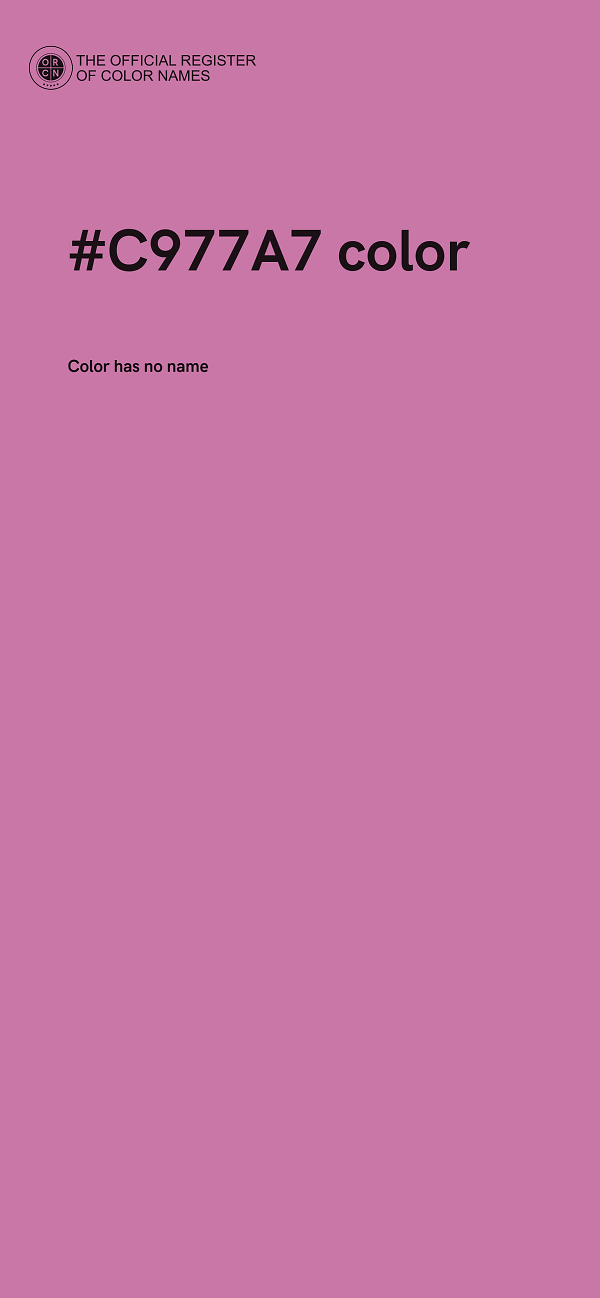 #C977A7 color image
