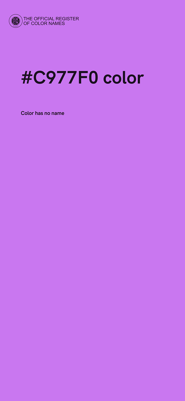 #C977F0 color image