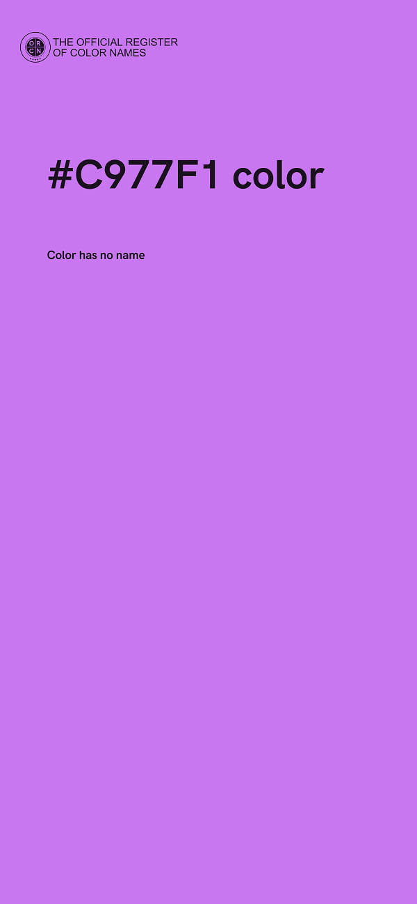 #C977F1 color image