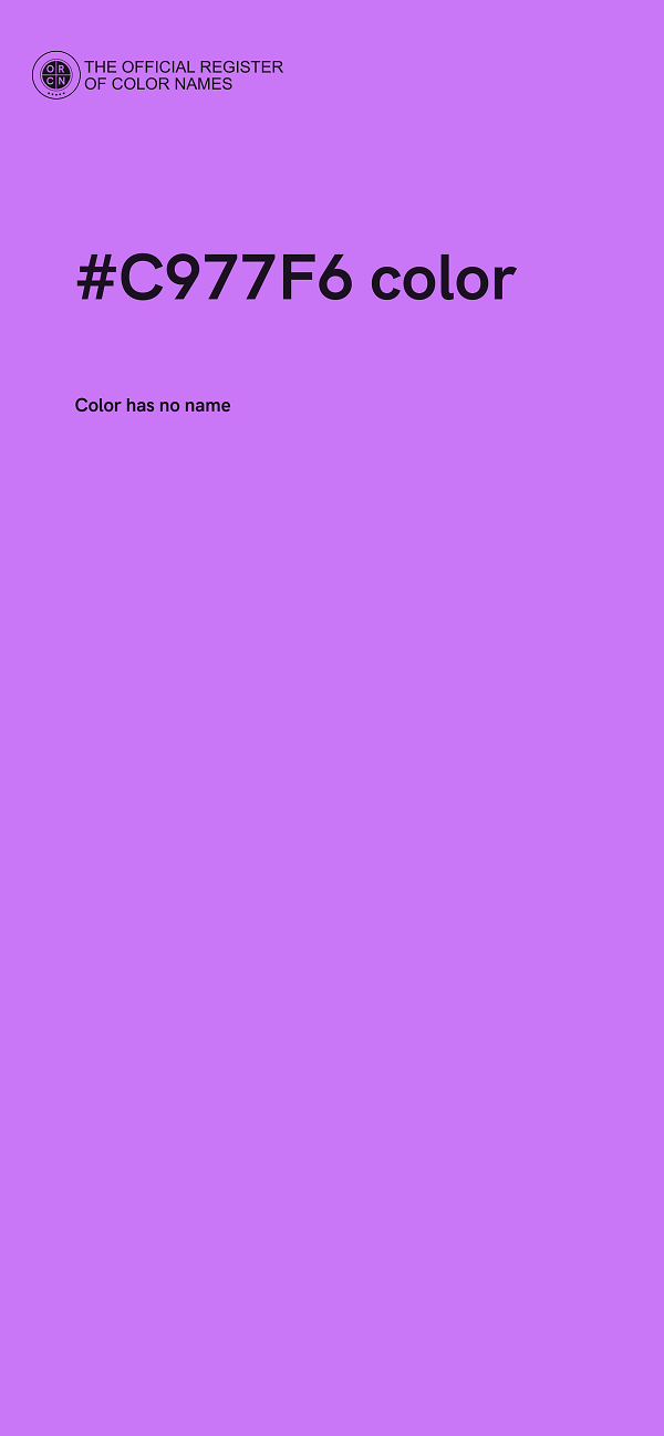#C977F6 color image