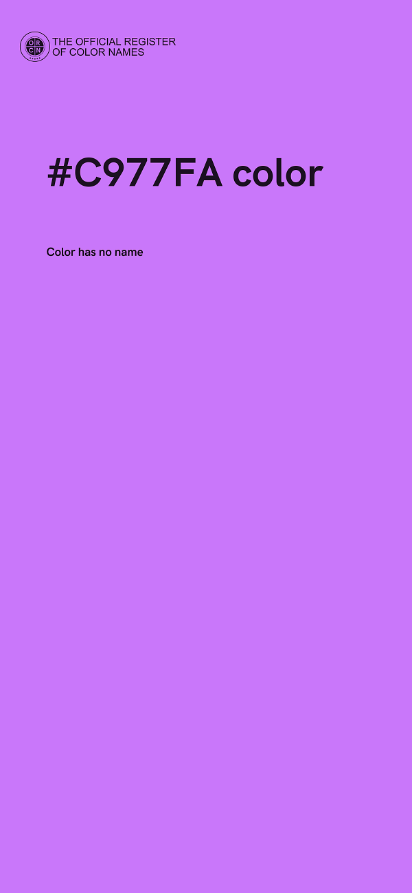 #C977FA color image