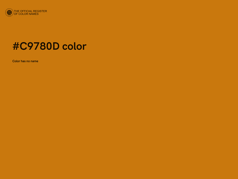 #C9780D color image