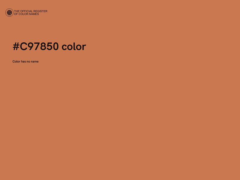 #C97850 color image