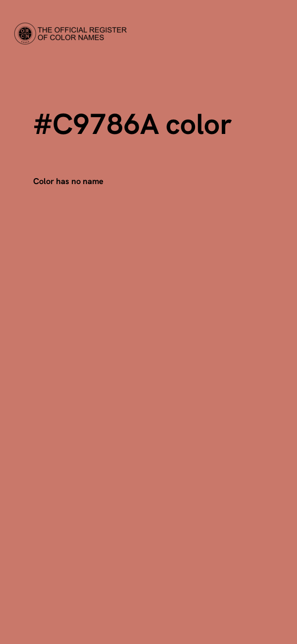 #C9786A color image