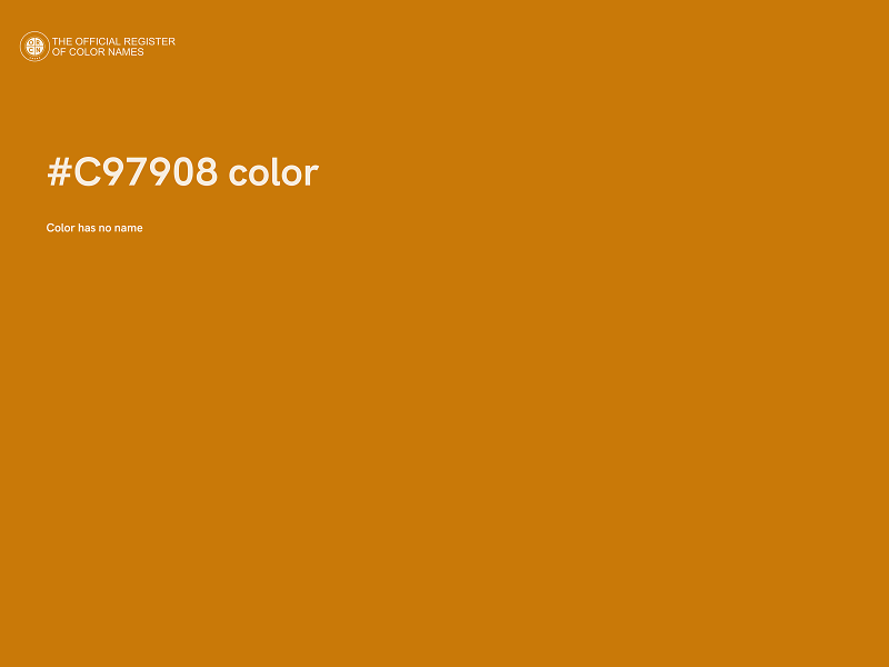 #C97908 color image
